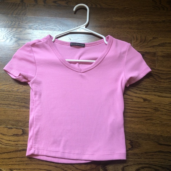 BRANDY BUBBLEGUM PINK THERMAL TOP - Picture 1 of 1